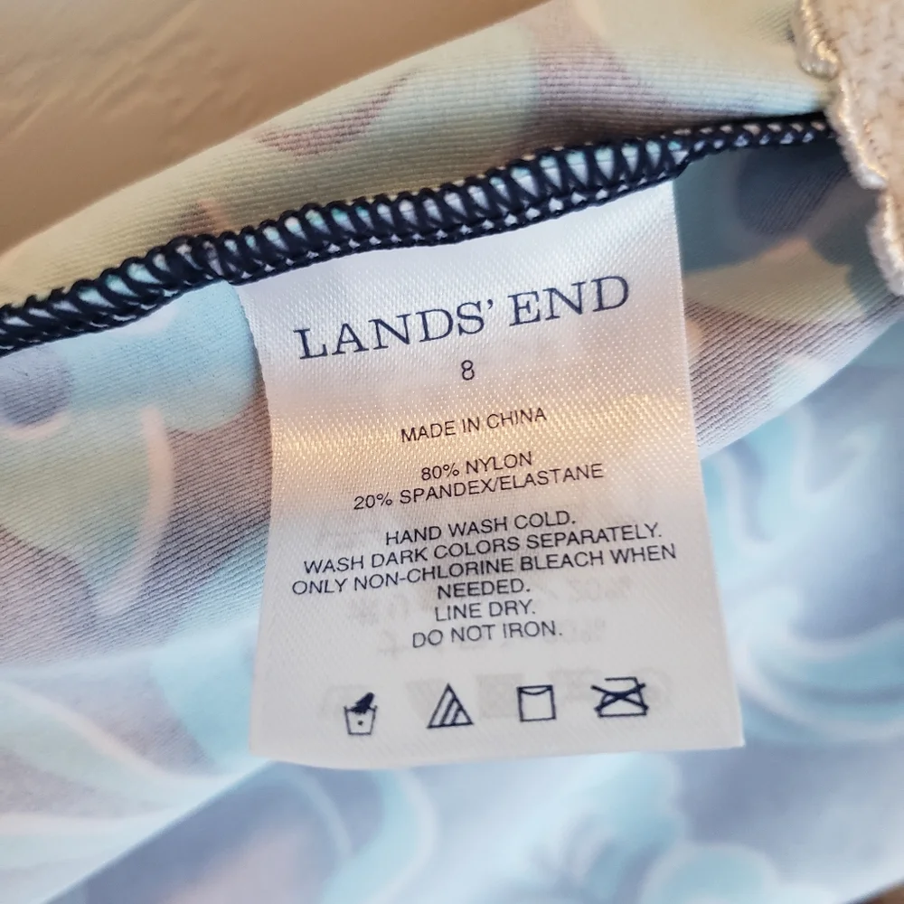 Lands' End Tankini Top swim suit top beach